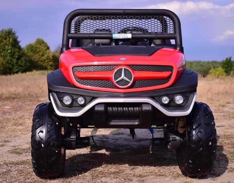 BUGGY JEEP 4x4 Auto samochód na akumulator MERCEDES UNIMOG dwuosobowy
