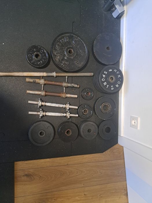 Obciążenie żeliwne mała siłownia 89kg