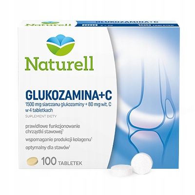 naturell glukozamina + c na stawy 100 tabletek
