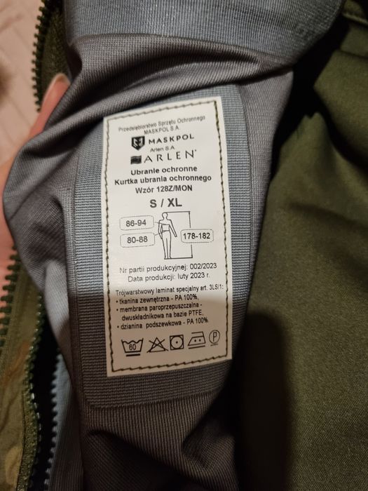Ubranie ochronne 128Z/MON - rozm. S/XL