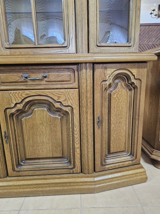 Witryna dębowa kredens Piotrówek