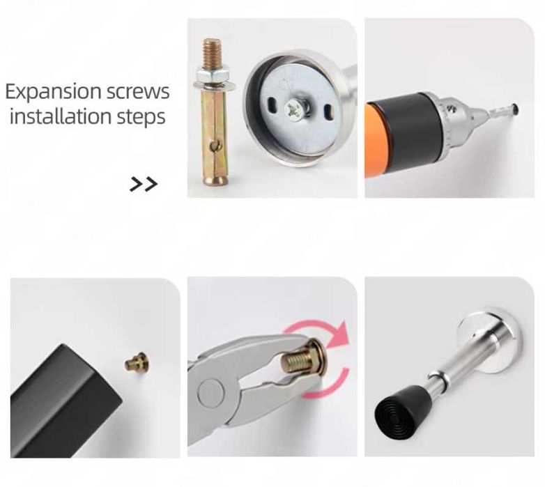 Регульований стопер для дверей | Настінний обмежувач-відбійник