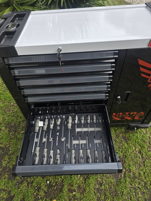 Carrinho de ferramentas XXXL 7 gavetas completas novo