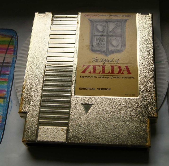 The Legend of Zelda NES - oryginalny, złoty kartridż (24-karatowe złoto!) Nintendo Entertainment System