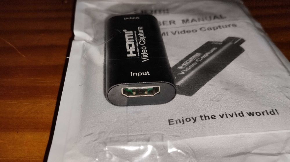 Placa de Captura Vídeo HDMI 4K USB - Novo para estrear