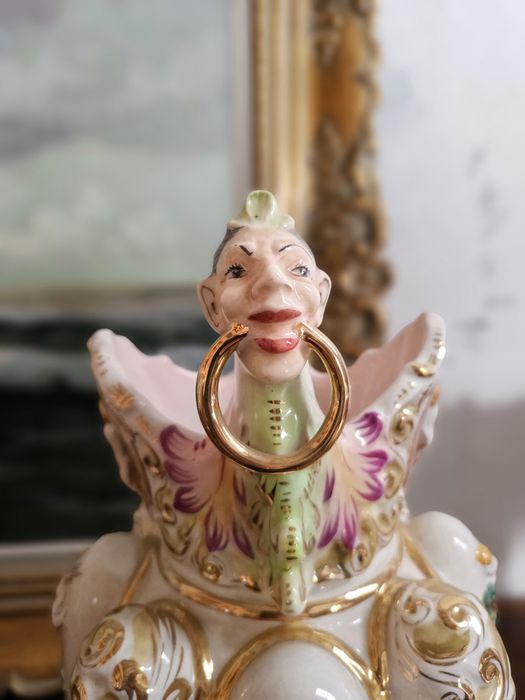 Duży wazon Capodimonte Cyganka #1565 Stylowy Węgrów