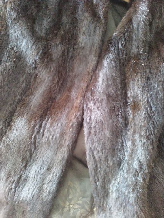 futro/futerko naturalne płaszcz (pachy 65cm x2)- WYMIARY!