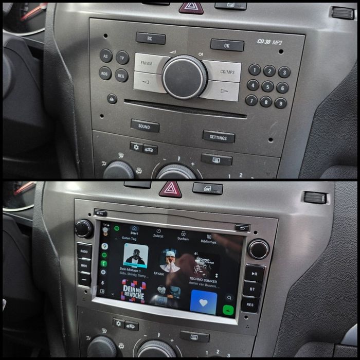 Autorádio Android 2DIN Compatível com Opel