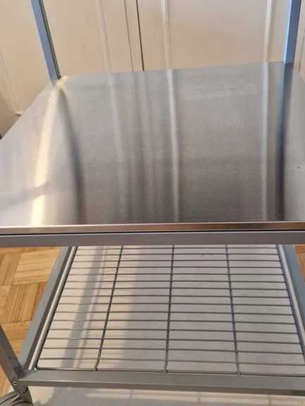 Carrinho/Ilha de cozinha metálico em inox - UDDEN Ikea