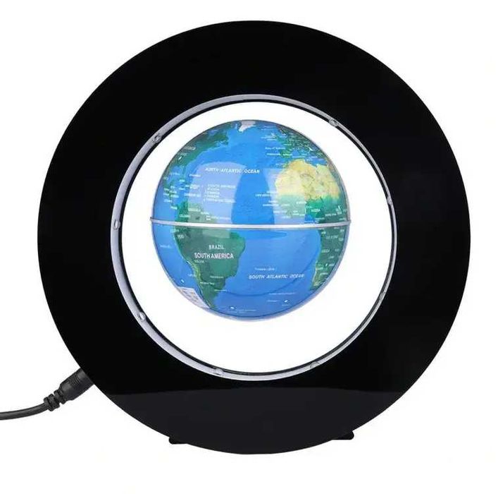 Глобус левитирующий ночник 18 см. Летающий с светодиодной подсветкой