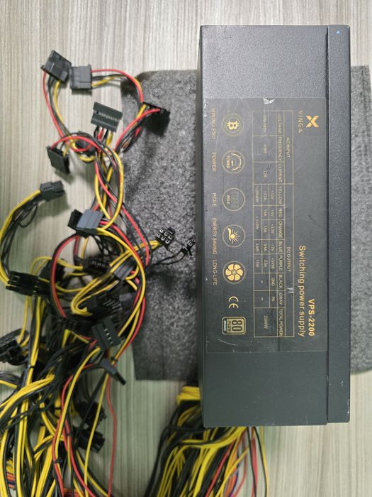 Блок живлення Vinga VPS-2200 Bronze 2200 ватт для сервера / майнінгу