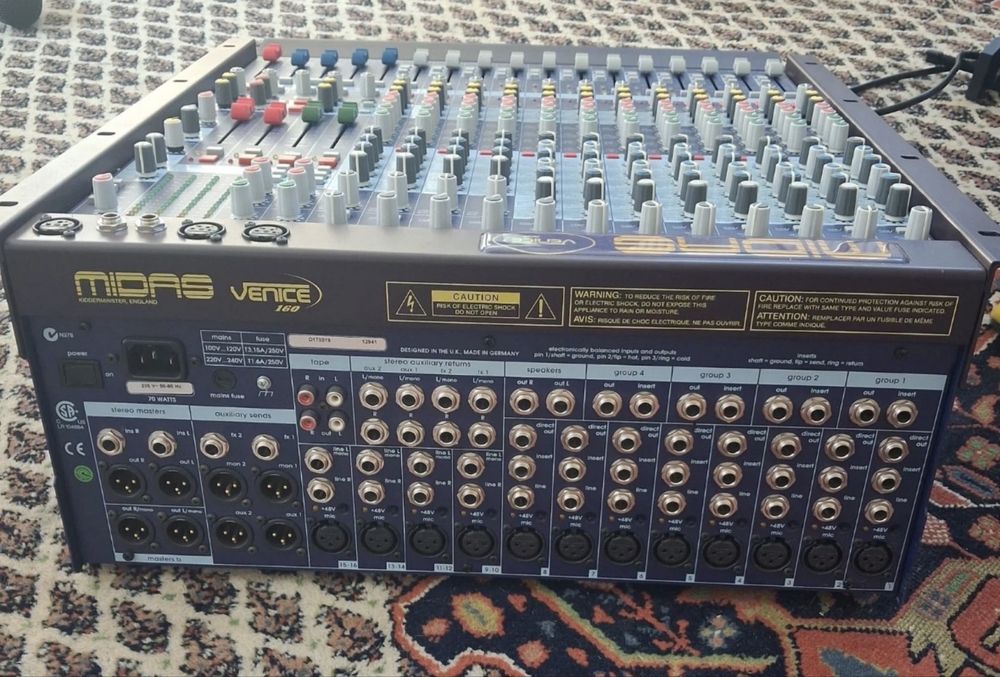 Midas venice 160 com dustcase flightcase manual otimo estado