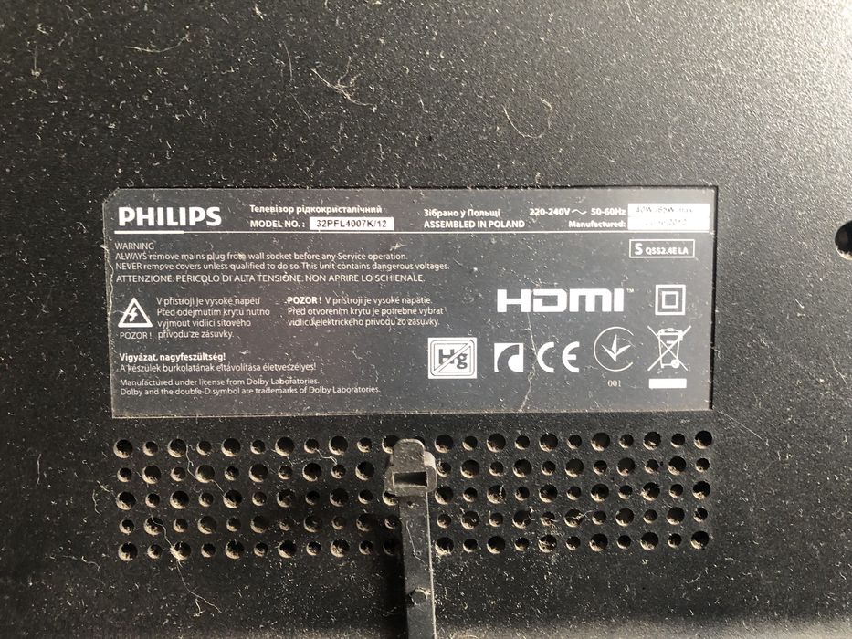 Телевизор Philips 32pfl4007k/12