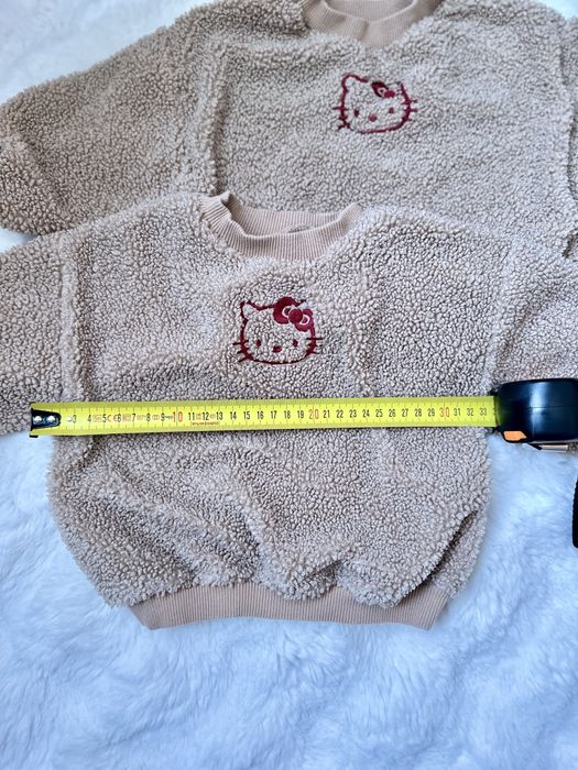 Теплий світшот  hello kitty тедди, шерпа, teddy Zara, 86р,  1-1,5роки