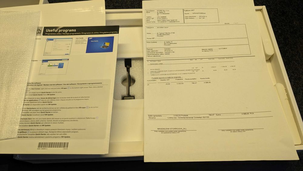 Samsung NP900X3E laptop FullHD i5 4GB 128 BG