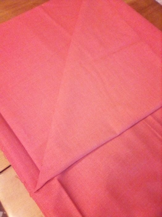 Светло-красная плательная ткань (СССР) 1,5 м ширина (5м)