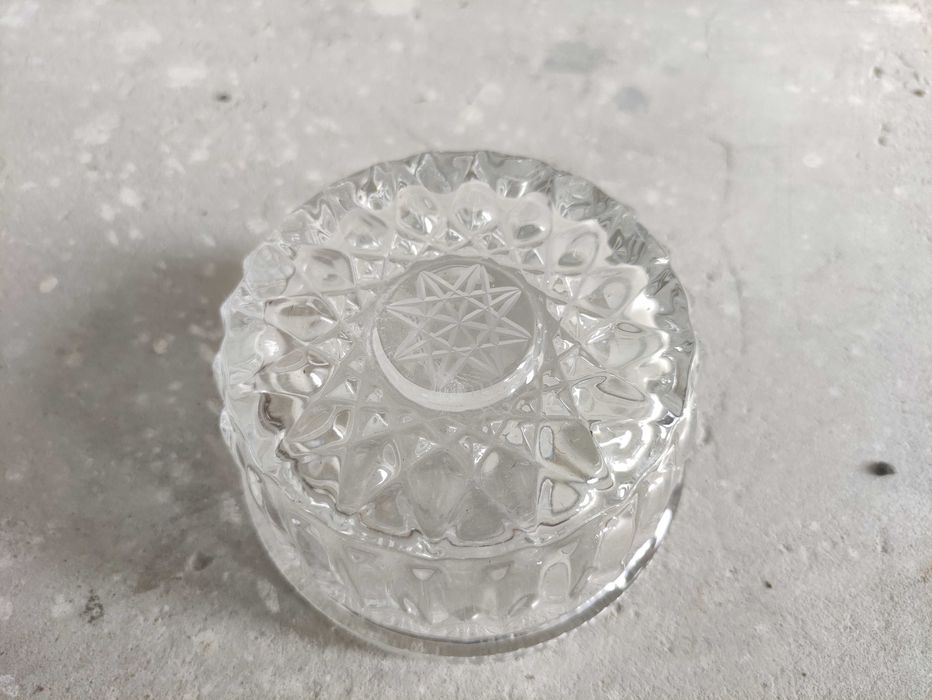 Naczynie kryształowe PRL antyki starocie szkło ozdobne