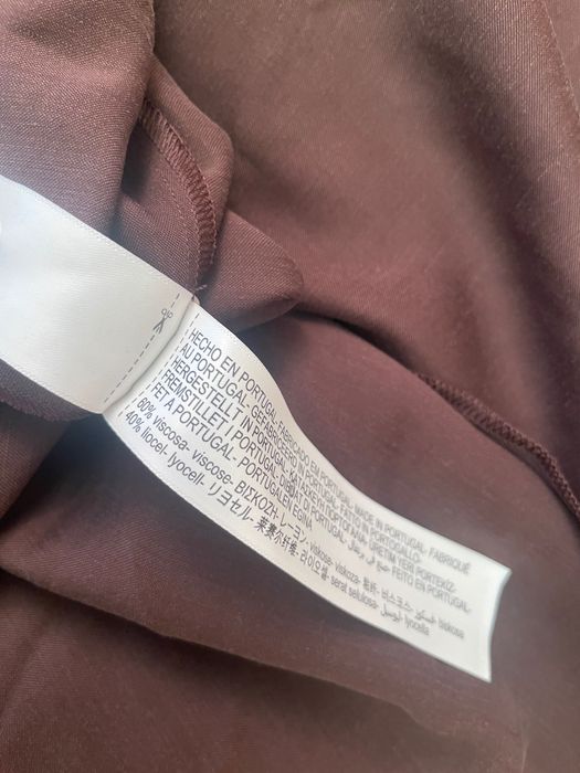 Massimo Dutti nowa sukienka długa brązowa bieliźniana na ramiączkach