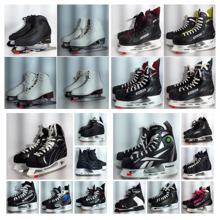 Професійні хокейні, фігурні ковзани.