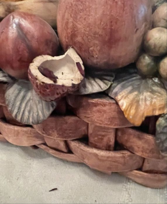 Cesto Cerâmica com frutas