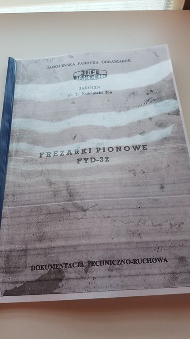 Frezarka FYD-32 Jafo Jarocin DTR Instrukcja Obsługi