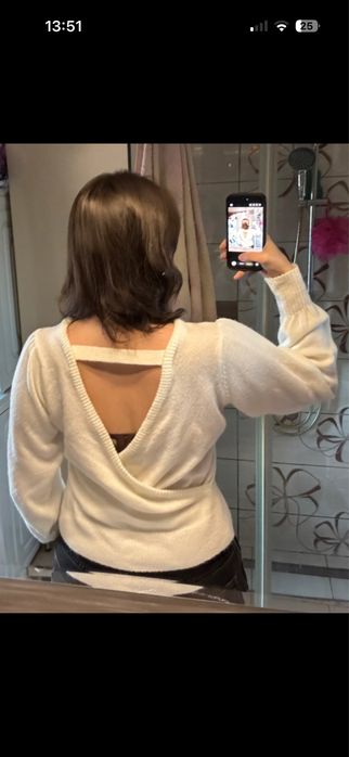 Sweter biały  NA-KD