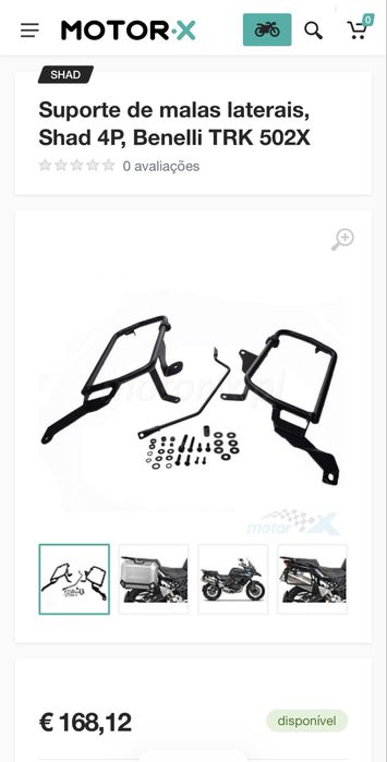 Suportes 4P SHAD para Benelli TRK 502X
