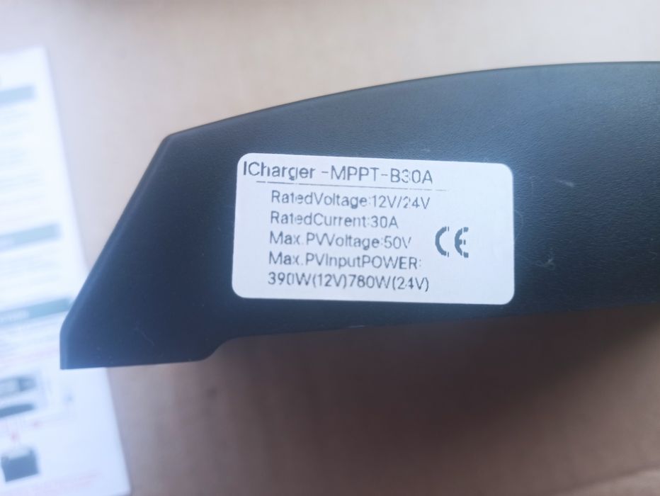 Контролер заряда МРОТ 30А, 12/24в, для солнечных панелей, дисплей,  USB,  для LiFePO4