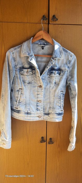 Джинсовка голубая, курточка джинсовая
