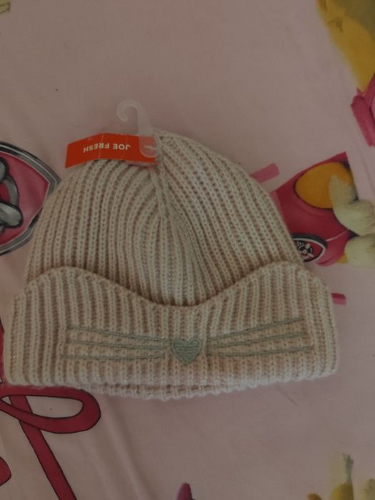 Шапка /шапочка дитяча на дівчинку розмір 48/50 3 шт