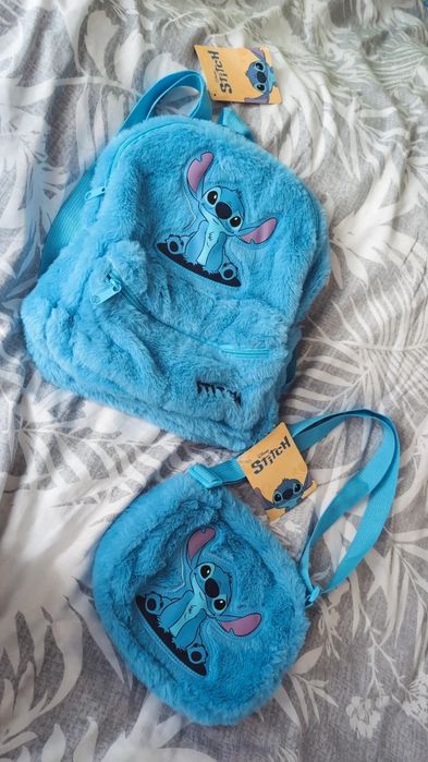 Nowy komplet zestaw Stitch torebka plecak plecaczek