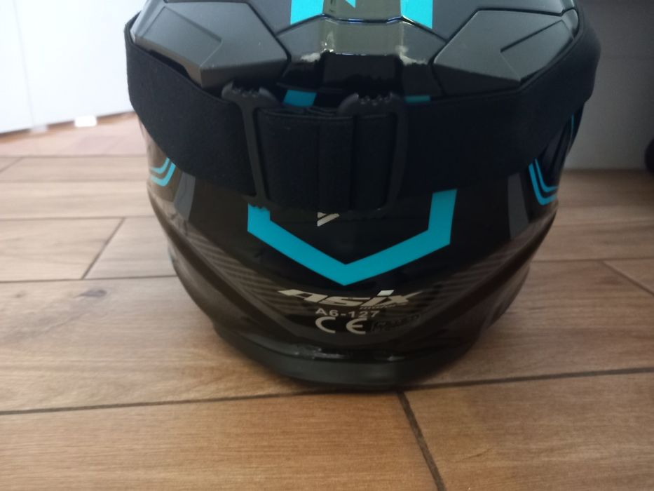 Kask offroad/motocyklowy dla dziecka + rękawice i gogle