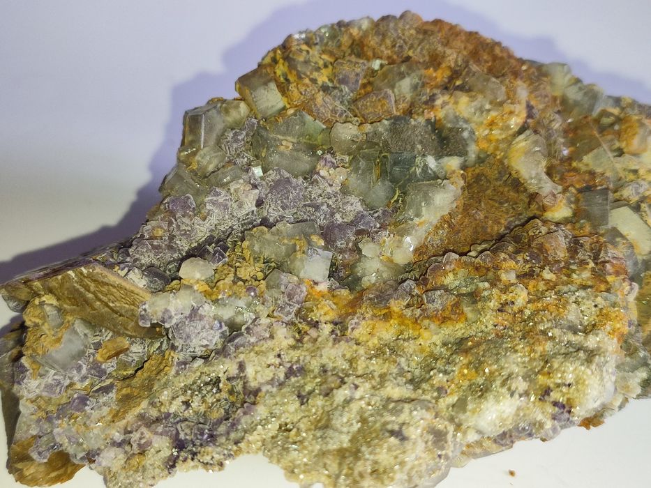 Minerais de coleção Apatite Fluoroapatite Siderite