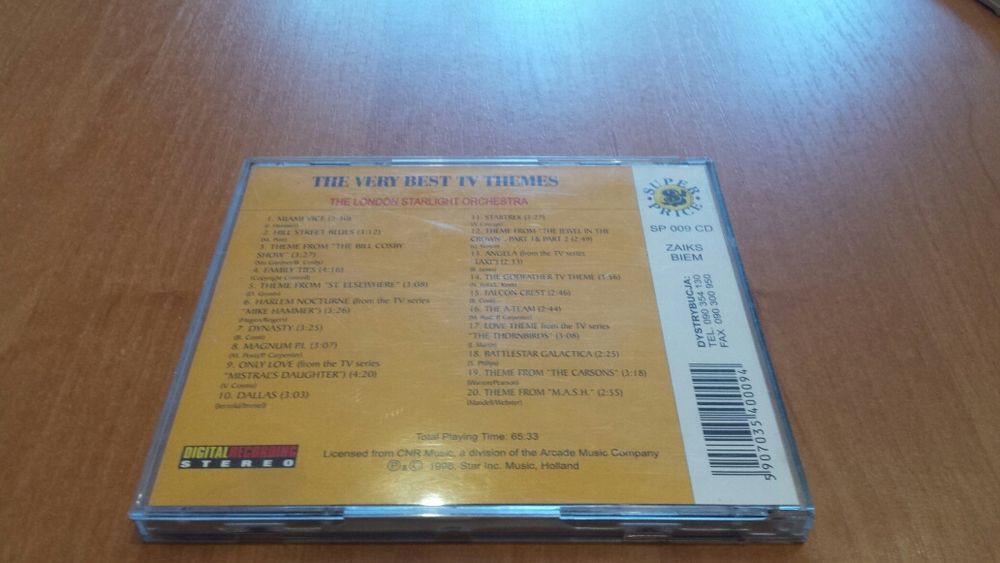 The very best tv themes CD