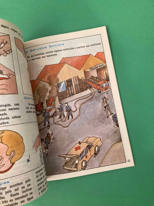 Livro Escola Primária Por Caminhos não andados Meio Físico e Social 2ª Classe Porto Editora