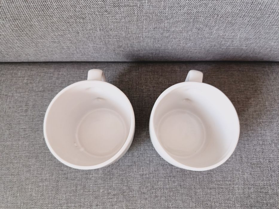Doniczki ceramiczne na kwiatki, dwie sztuki, jak nowe