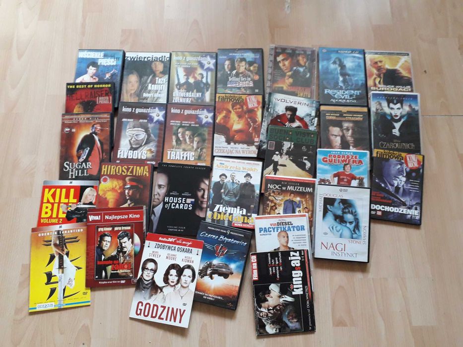 Zestaw filmów 30 dvd Surogaci Wścieķłe pięści Wolverine