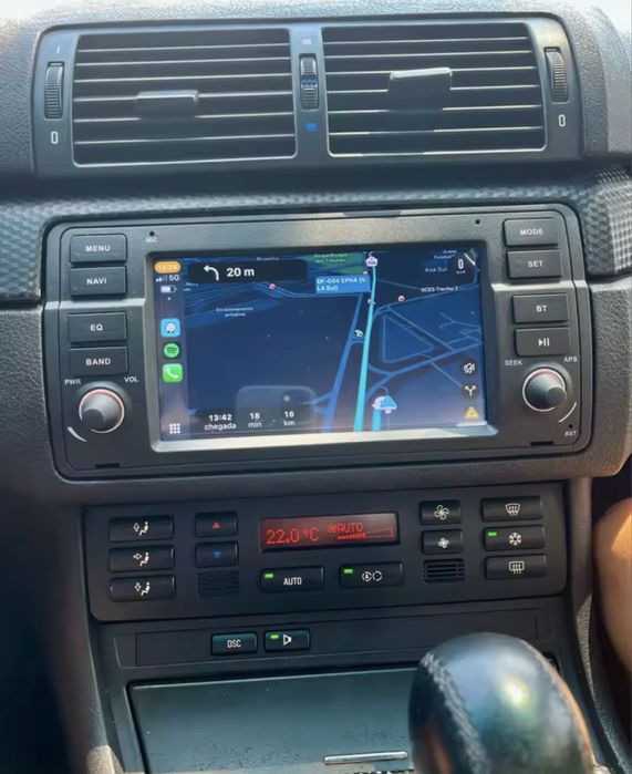 Rádios novos BMW e46 gps dvd bluethoot entradas sd usb
