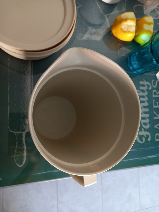 Caixa e jarro tapperware vintage