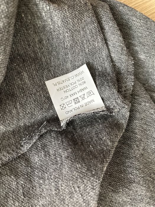 Szara koszulka polo, damska, rozmiar M