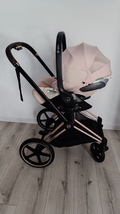 Cybex priam 4.0 wózek dla dziewczynki 4w1 peach pink