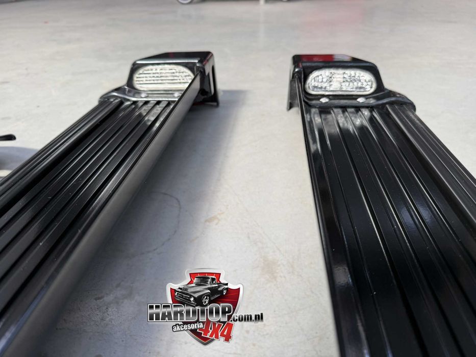 Progi Boczne Stopnie Aluminiowe z LED Ford Ranger 2011+
