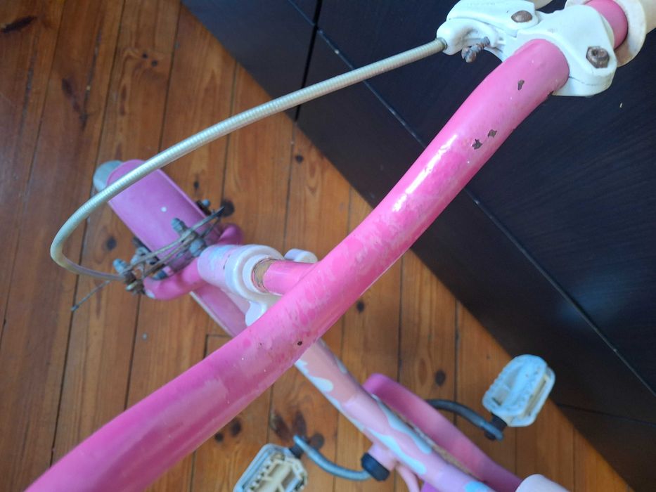 Bicicleta de criança roda 14 cor de rosa