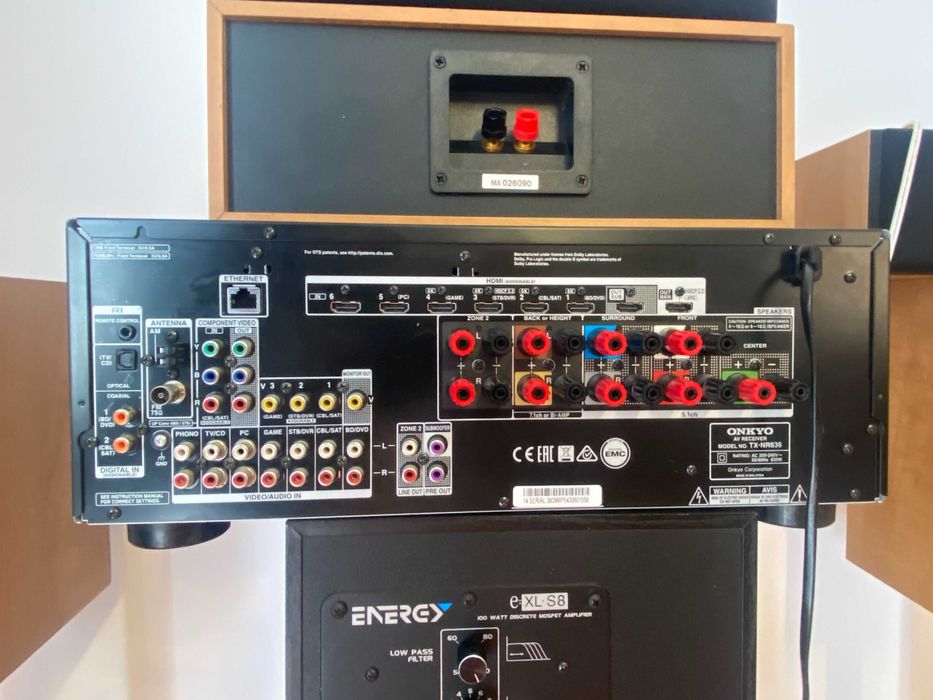 Sistema de som/ Home Cinema 7.2 composto Onkyo, Energy e Monitor Audio