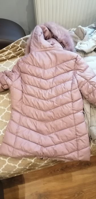 Kurtka zimowa pudrowy róż