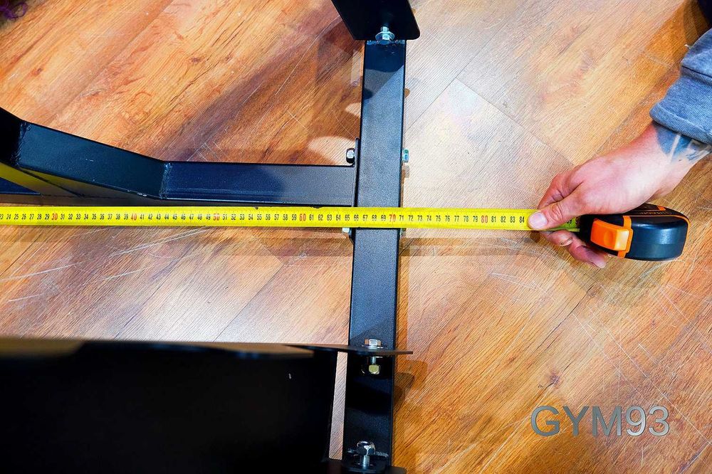 Stojak FRONTALNY na 10 par hantli 1 do 10 kg hex okrągłe chrom