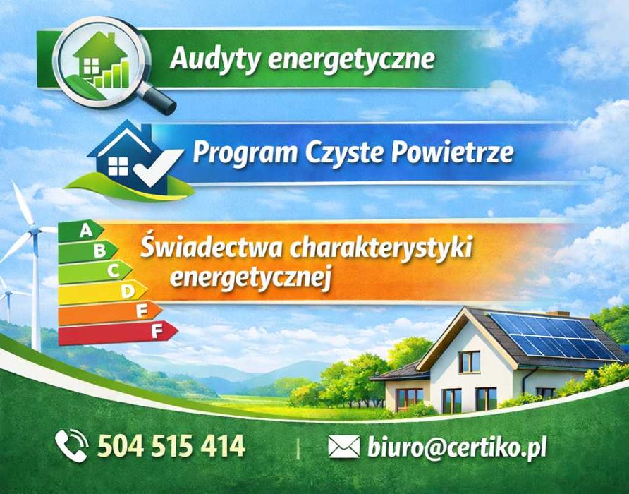 Audyt energetyczny I Kłobuck I Program Czyste Powietrze