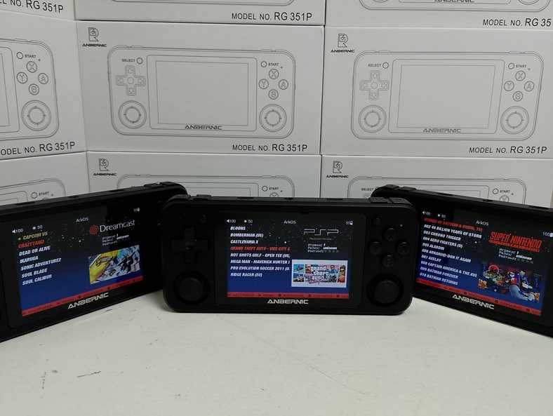 ігрова портативна приставка Anbernic RG351P чорна 64GB Денди PlayStati