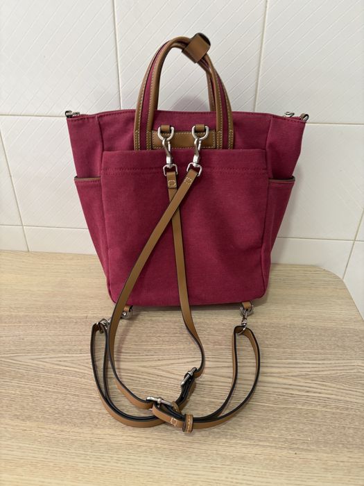 Bolsa/Mochila vermelha para senhora