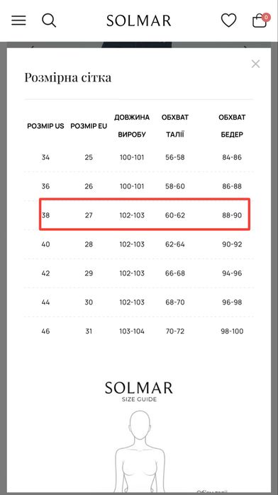 Джинси Solmar